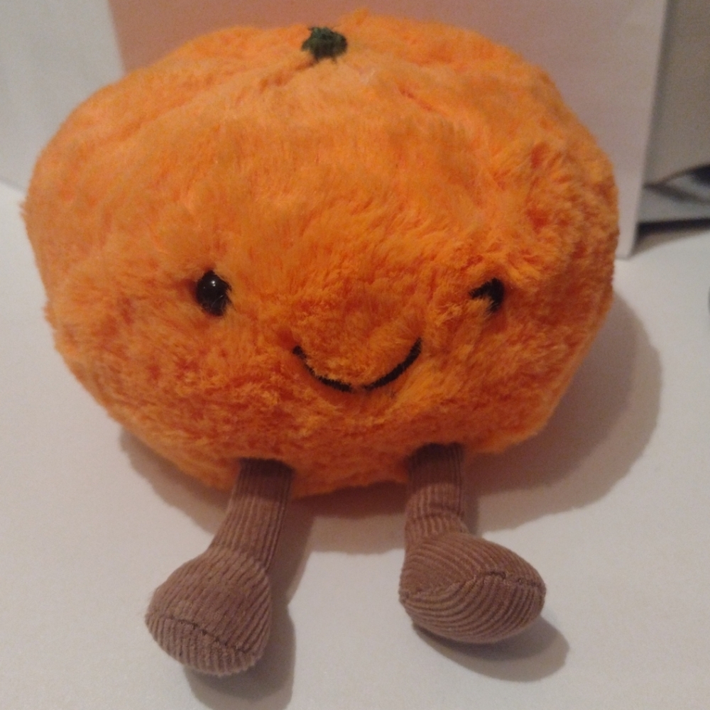 RARE Jellycat Clementine Orange Plush Amuseables Fruit Shelf Sitter READ